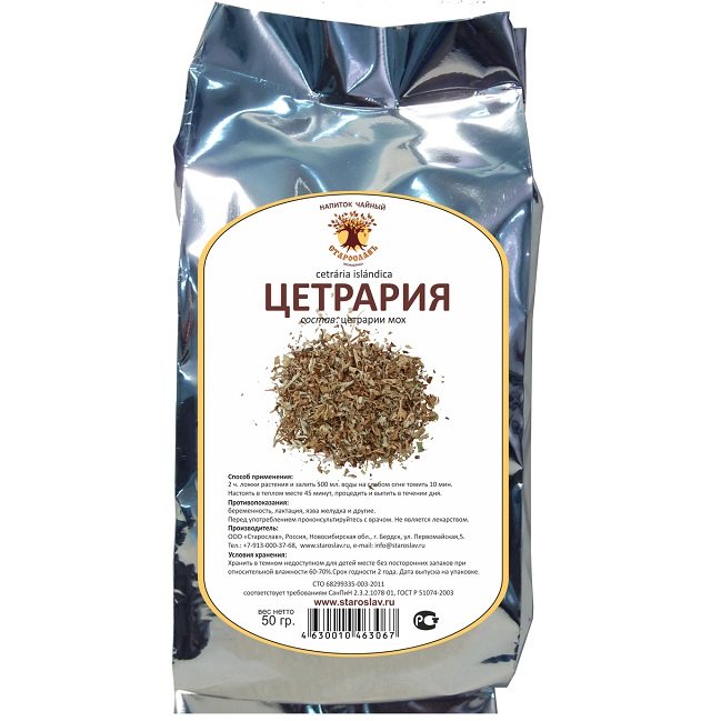 Мох цетрарии