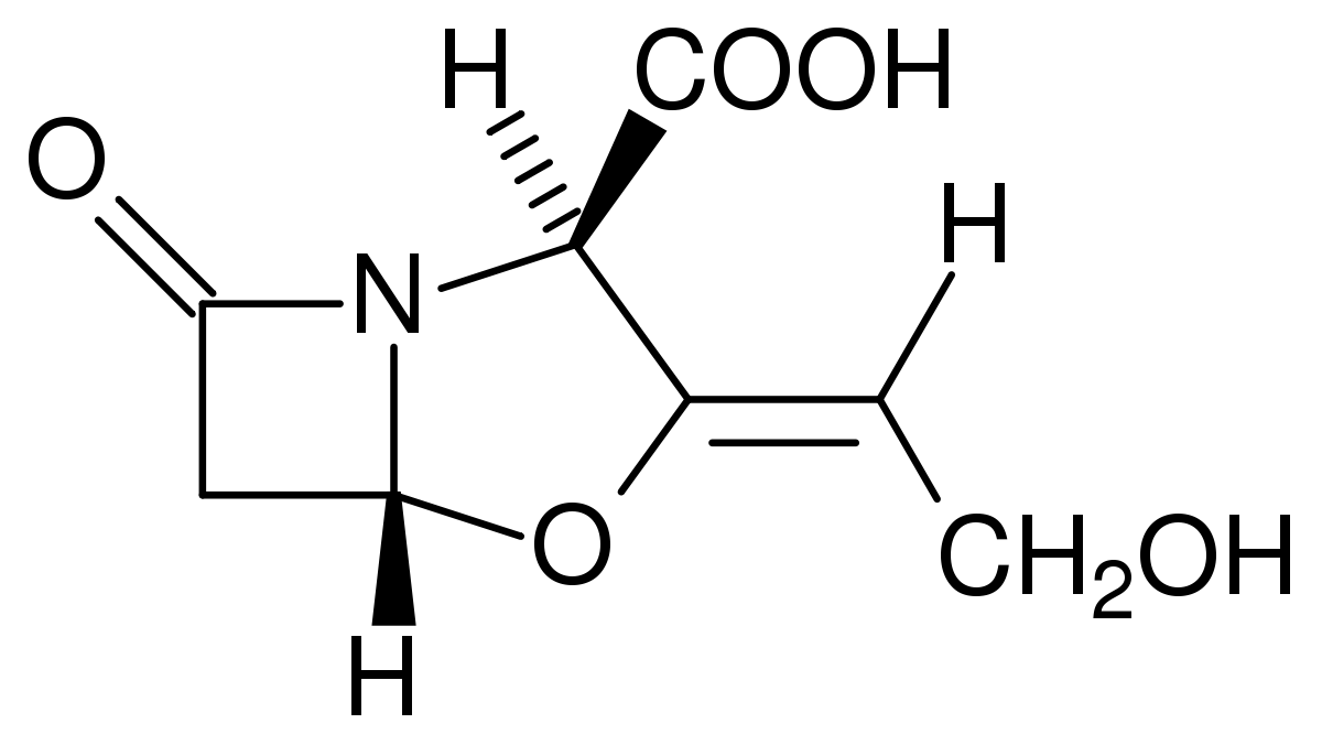 Структурная формула Клавулановой кислоты C8H9NO5
